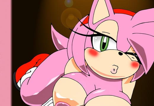 Amy Rose paybacks a rose